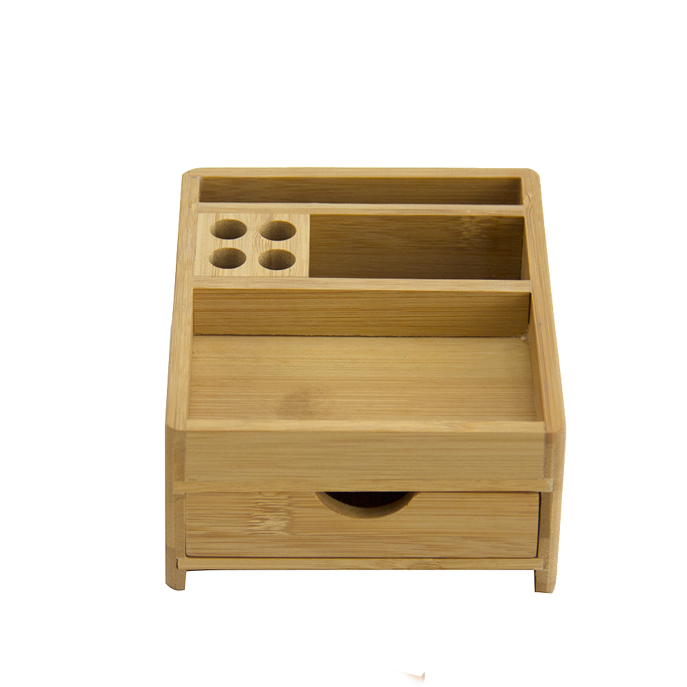Творческий для удобного хранения рабочего Clutter Bamboo стол организатор