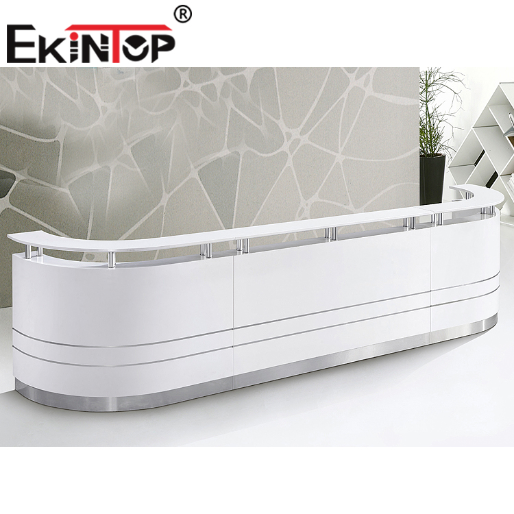 Ekintop высокое качество популярная белая стойка регистрации для салона