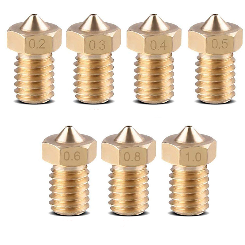 Латунь V5 V6 3D принтер сопло 0,2 0,3 0,4 0,5 0,3 0,8 1,0 E3D V6 сопло