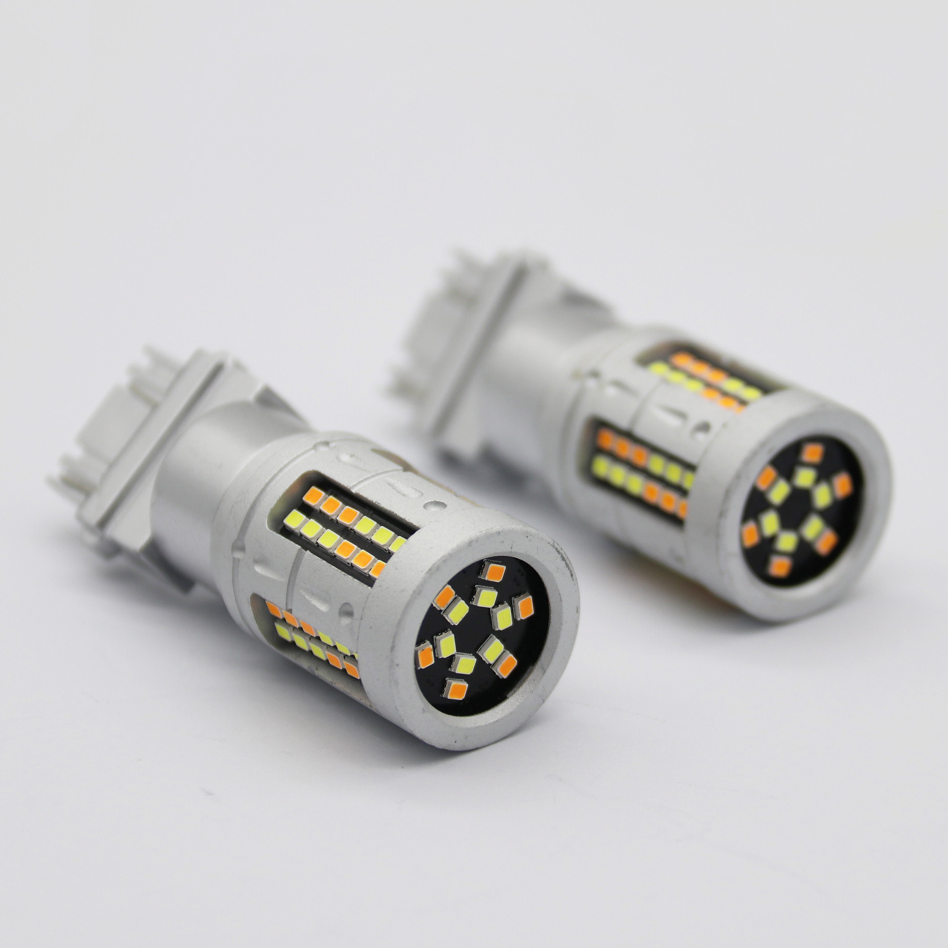 CANBUS Anti Hyper Flash 7443 7444 T20 Dual Color Switchback LED Amber Turn Signal Light and white Daytime Running Parking Light