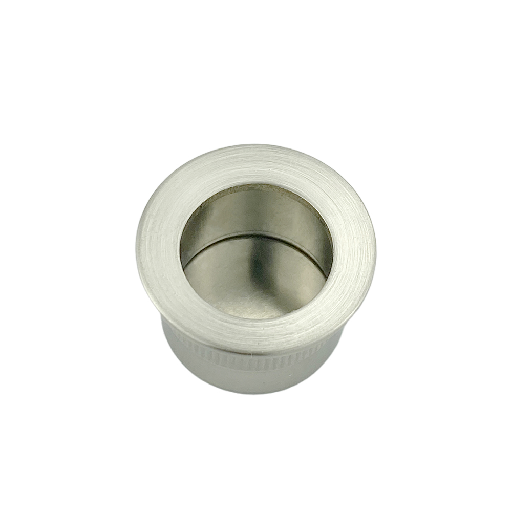 Zinc Alloy Round Cavity Pocket Recessed Sliding Door Finger Pull
