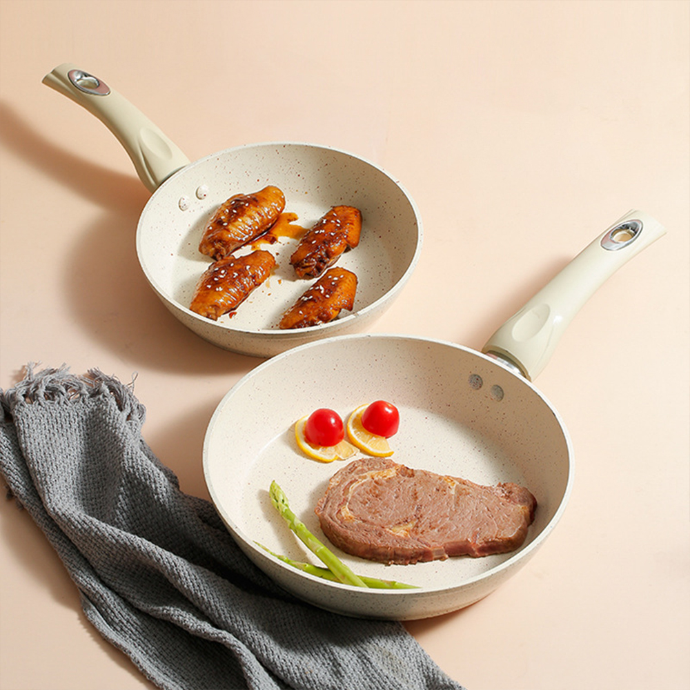 Cookercool Good quality factory directly with lid nonstick bottom induction fry pan in low price