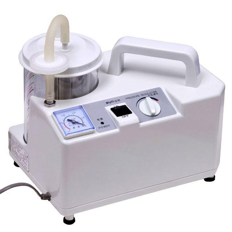 Portable Medical electric vacuum suction aspirator pump apparatus unit single bottle phlegm suction machine Device