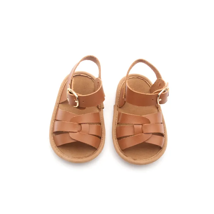 Wholesale Kids Baby Shoes Handmade Baby Sandals Leather Sandals for Summer