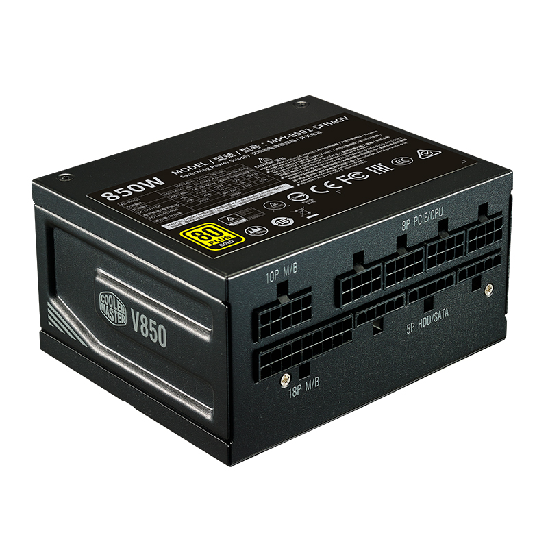 Новое поступление, CoolerMaster V850 SFX GOLD, полностью модульный блок питания для ПК, 850 Вт, импульсный источник питания для игрового настольного ПК