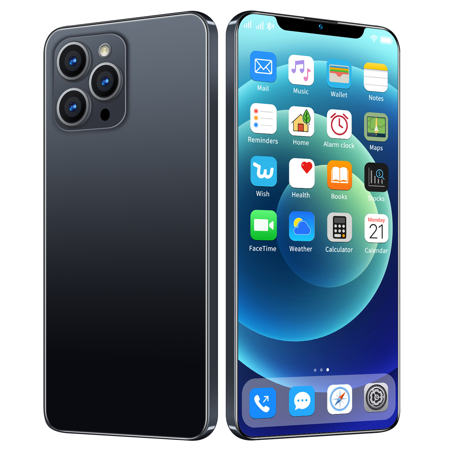 I13 PRO Max 6,7 дюйма 21 Мп + 48 МП 12 Гб + 512 Гб 5800 мач Android смартфон 10 ядер полный экран сотовые телефоны большая емкость батареи