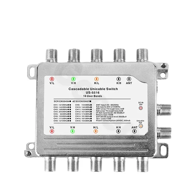 16/24 пользователей спутниковый одноканальный мультипереключатель/поддержка широкополосной связи