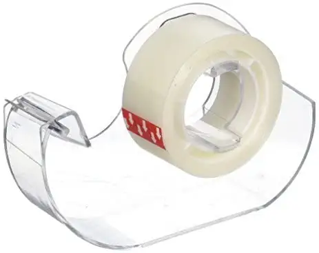 Invisible Tape With Dispenser, Easy Tear ,Writeable, Magic Tape for Repairing, and Gift Wrapping