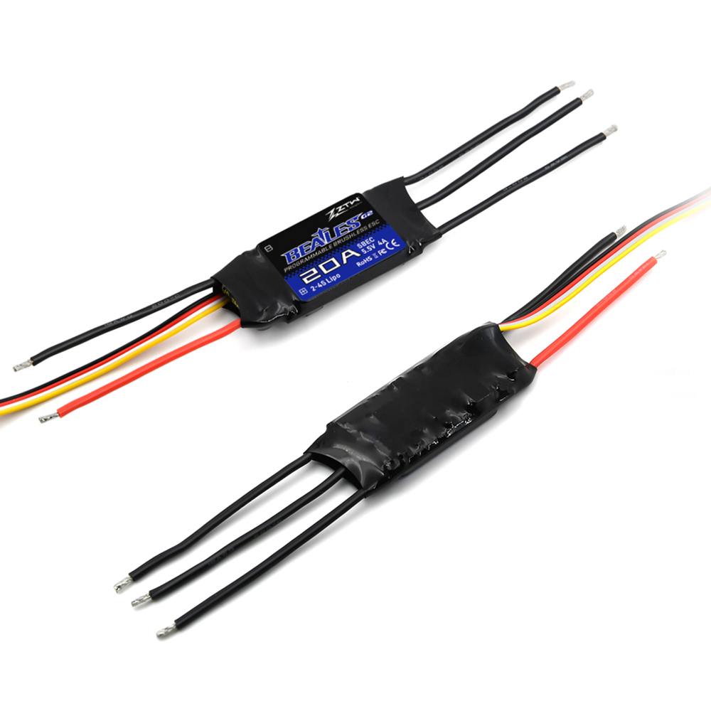 Новый ZTW Битлз G2 серии 32-битный ESC 20A 30A 40A 50A 60A 80A 100A на возраст от 2 до 6 лет с SBEC 5V/6В 8A бесколлекторный регулятор скорости для RC Самолет