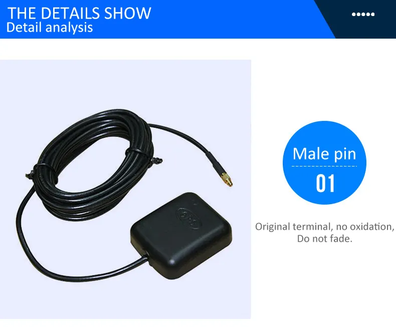 Oem High Gain 28dbi 1575.42MH 1227.6MHZ 1176.45MHZ Gps Magnetic Active Antenna With Sma Mcx Fakra