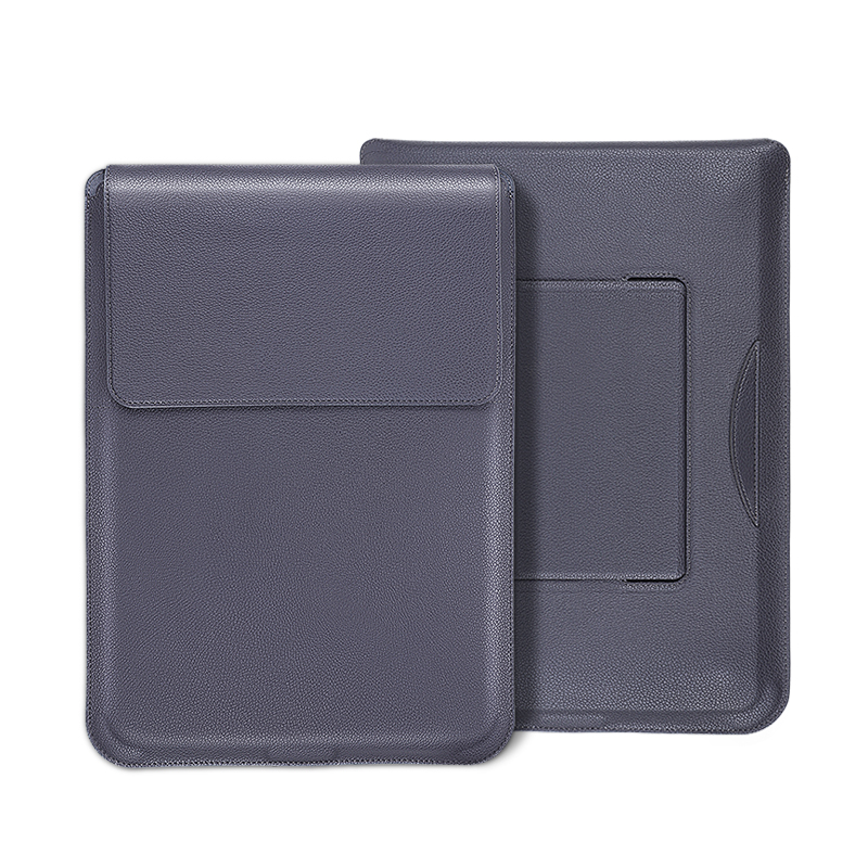 2021 new black custom logo laptop sleeve case waterproof men business PU leather laptop bag for macbook 13 14 15 16inch
