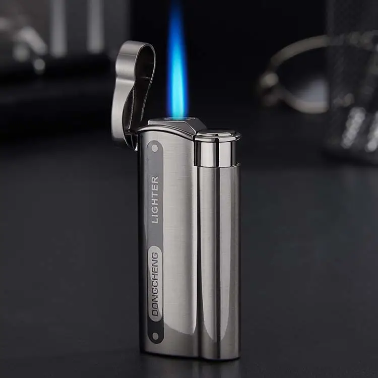 New blue flame direct wind proof lighter customizable jet lighter for cigarettes