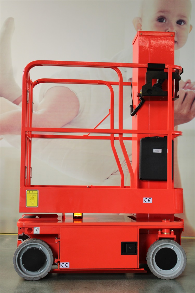 AMWP6100 Series China Mini Hydraulic Self Propelled Mobile Vertical Telescopic Boom Aerial Work Platform Lifter 3.6m 4.8m