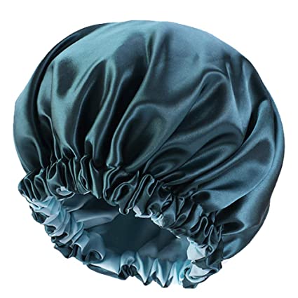 2021 Factory Double Layer Silk Hair Bonnet Custom Sleep Hair Bonnets With Logo Satin Reversible Bonnets