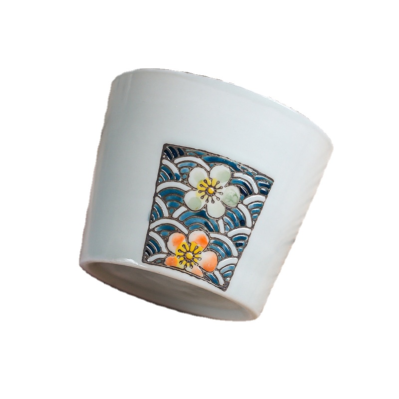 A variety of patterns Japanese ceramic tableware straight cup 200ML capacity exquisite tea cup