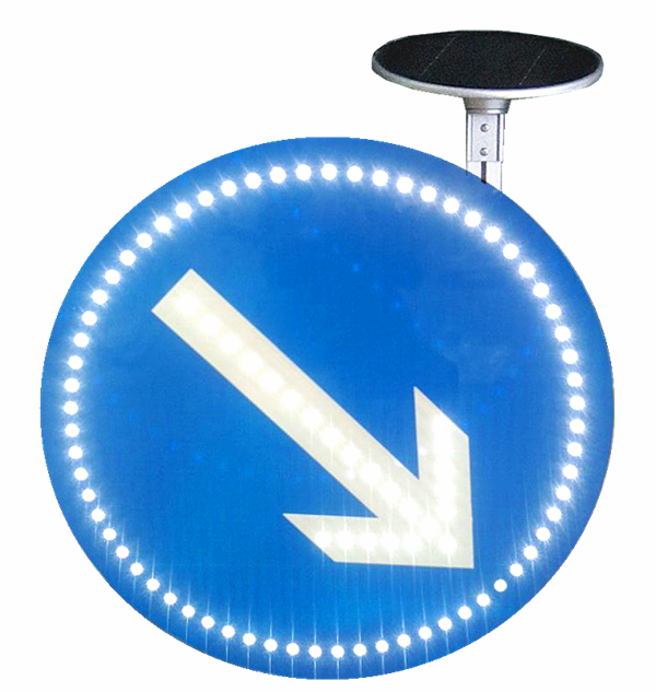 Owleye solar road sign LED Aluminum Solar Parking Warning Sign