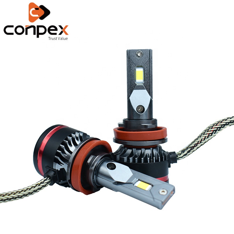 Conpex светодиодные фары Заводские Супер яркие M8 светодиодные лампы для фар h11 45 W 6500LM H4 H3 h7 для автомобильной световой системы
