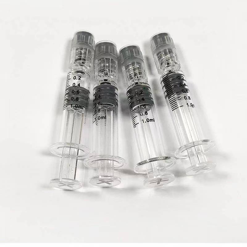 Мерный Oem/odm пустый 1 мл стеклянный масляный бак стерильный шприц Luer Slip/luer Lock пластиковый шприц