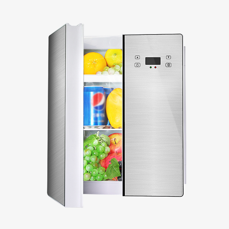 Double Doors Portable 12 Volt Refrigerator Car Electric Cooler for Camping Traveling