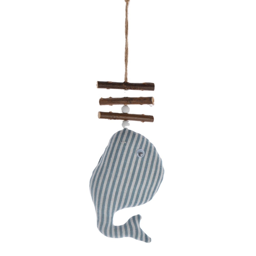 Nautical whale shark fish shape decoration fabric stripe polka dot craft