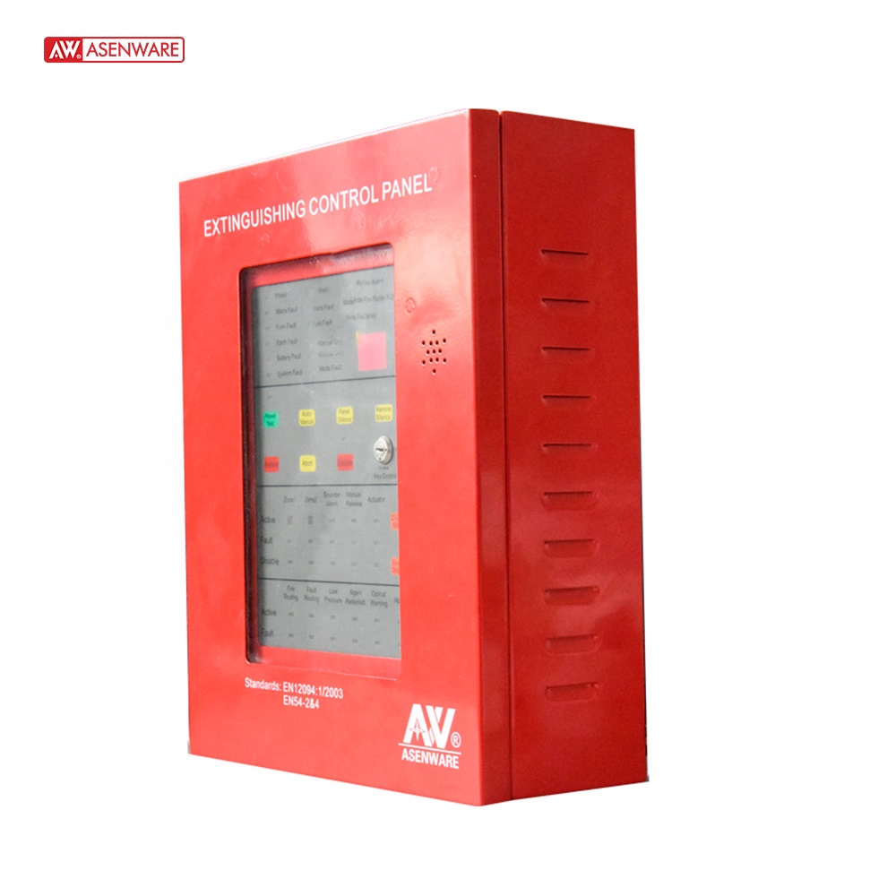 4 zone gas extinguishing control box for fire fighting