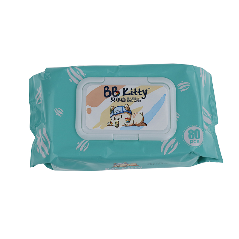 BB Kitty Free Sample Wholesale No Addition Custom Nature Disposable Baby Wet tissue tissue Manufacturer
