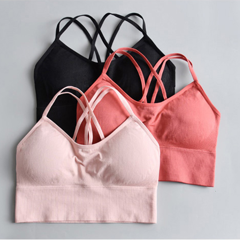 TK164 Cross back yoga sports bra quick dry running fitness underwear European and American large size bra