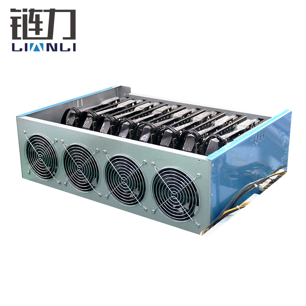 Lianli/OEM 8 буровая горная установка 6U 8 gpu карты эфириум Биткоин стойка 8 vga горная машина компьютерный корпус
