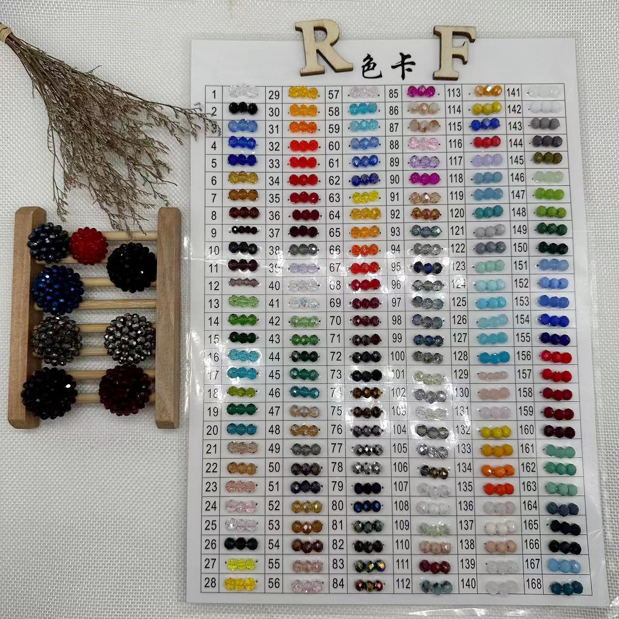 Classical Handmade Sewing Glass Beads Buttons hand beaded for Clothes Decorative