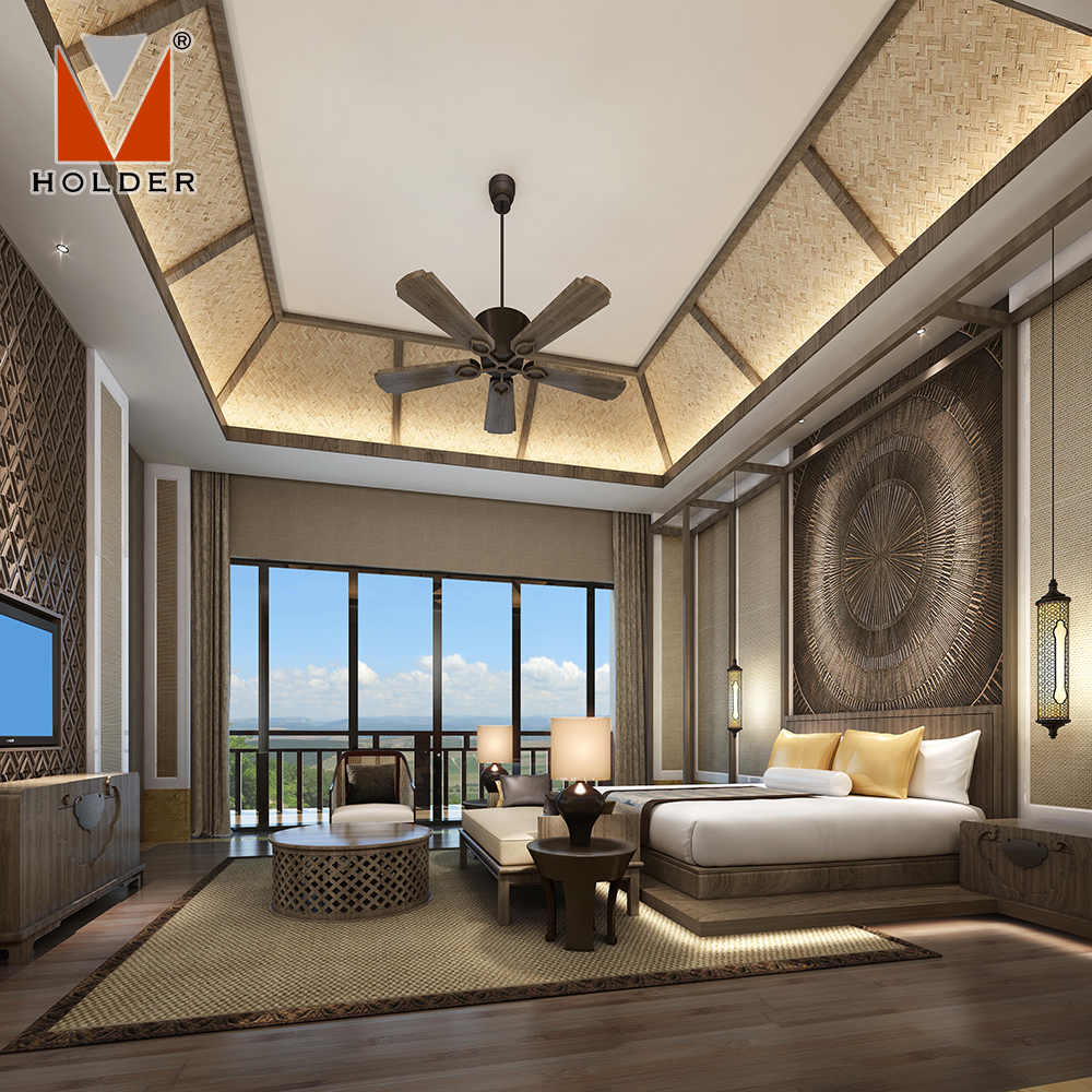 HDB-369 Luxury Bedroom Hotel Furniture Set Supplies Modern Furniture for Hotels