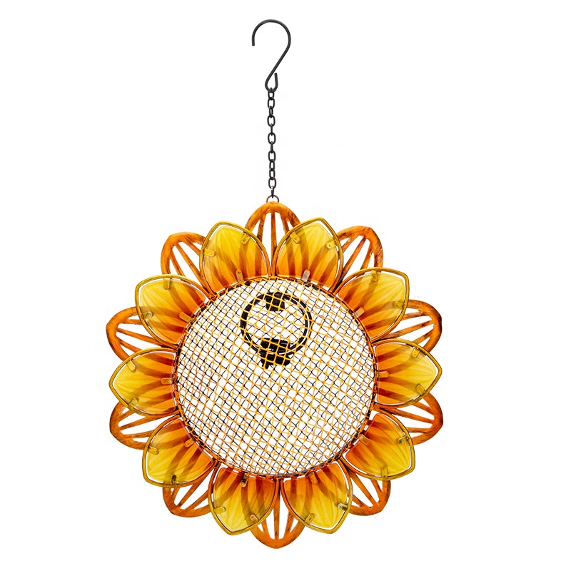 Bird and Food Feeder Sunflower Shape Feeders Hanging Bird Feeder
