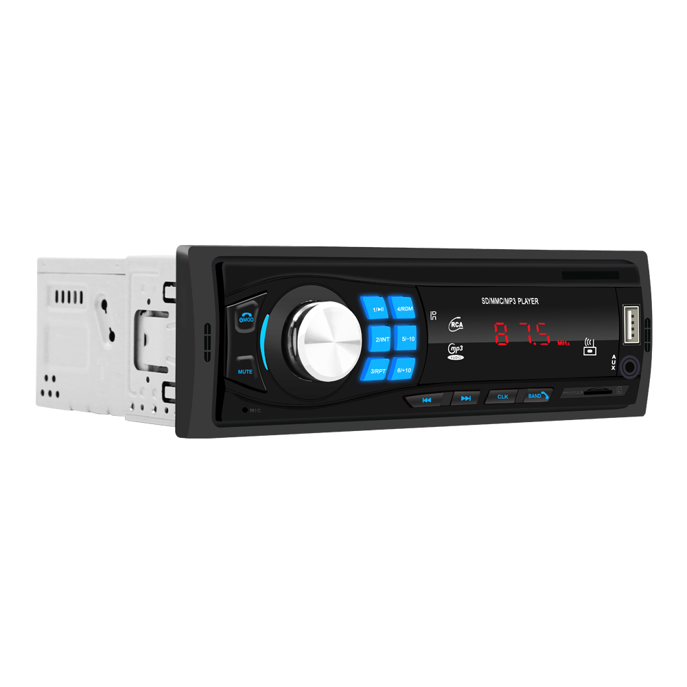 12V Автомагнитола mp3 плеер дистанционное управление зарядное устройство телефон USB/SD/AUX-IN аудио MP3 плеер 1 DIN в приборной панели автомобиля радио аудио