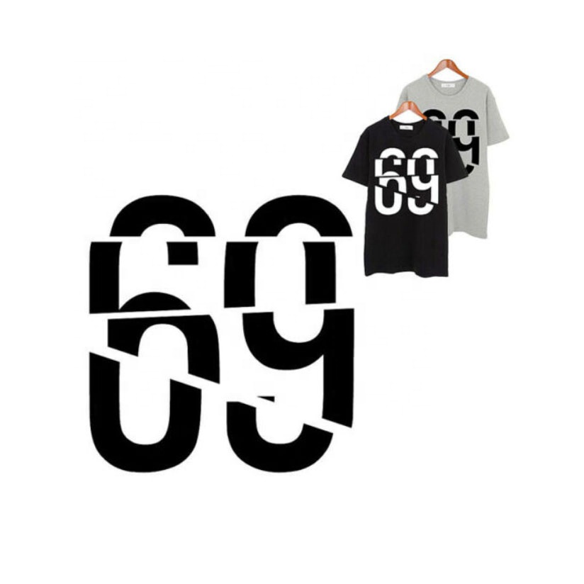 Hot-selling creative customized heat transfer numbers for jerseys