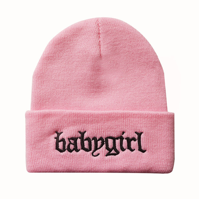 Модные облегающие шапки Babygirl на заказ, вязаная зимняя теплая облегающая шапка унисекс, лыжная мягкая облегающая шапка для защиты от холода