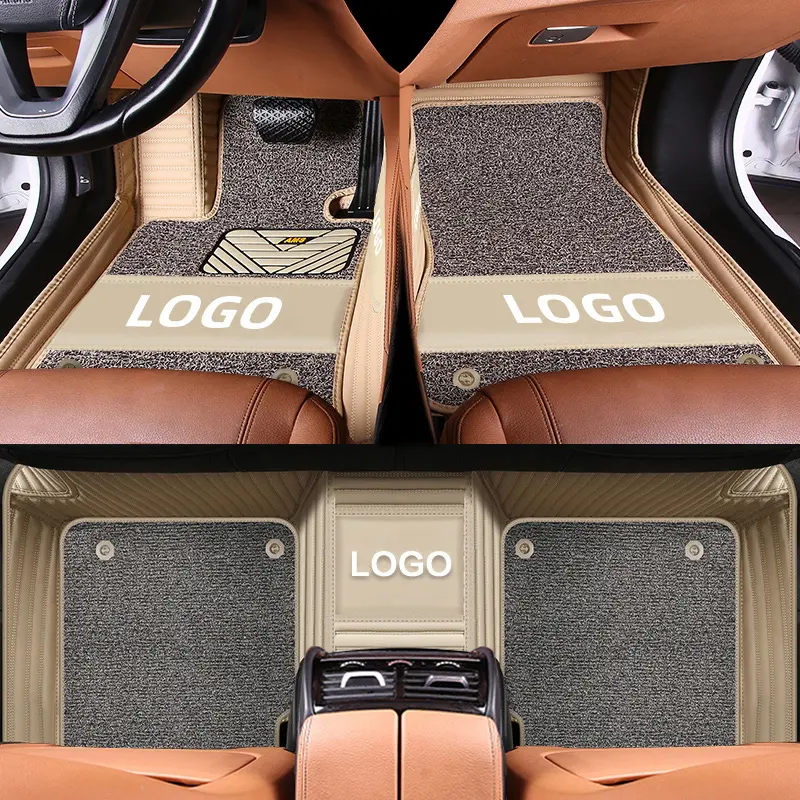Popular Selling Car Mats High Quality Customized Car Feet Pads Luxury PU Leather Car Floor Mats