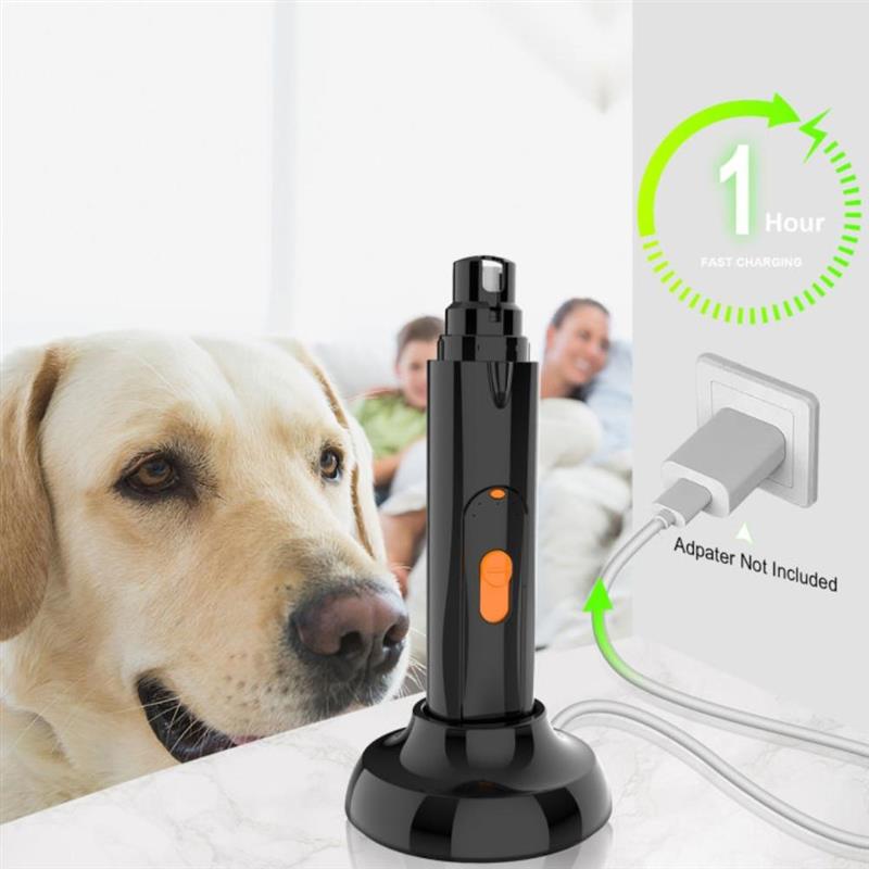 Hot sell Pet Nail Polisher Trimmer Grinder With LED Electric For Pet Animals Painless Nail Cutter Groom Machine Dog