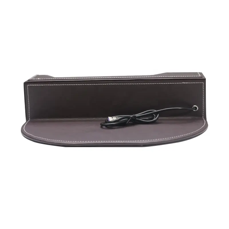 Wholesale PU Leather Car Console Seat Pocket Seat Gap Catcher With Coin Organizer