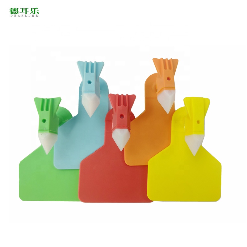 High Security Plastic Animal Ear Tag for Pig Cattle