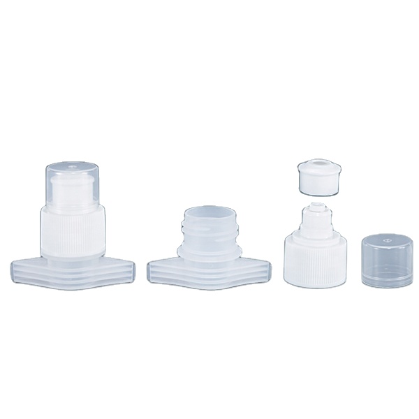 plastic fitment cap for packaging bags