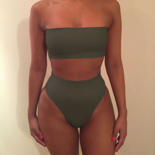 2021 Women Swimsuit Bodysuit Swimming Suit 2 Piece Bikini Set Bathing Suits Swim High Waist Thong Beach Swimwear
