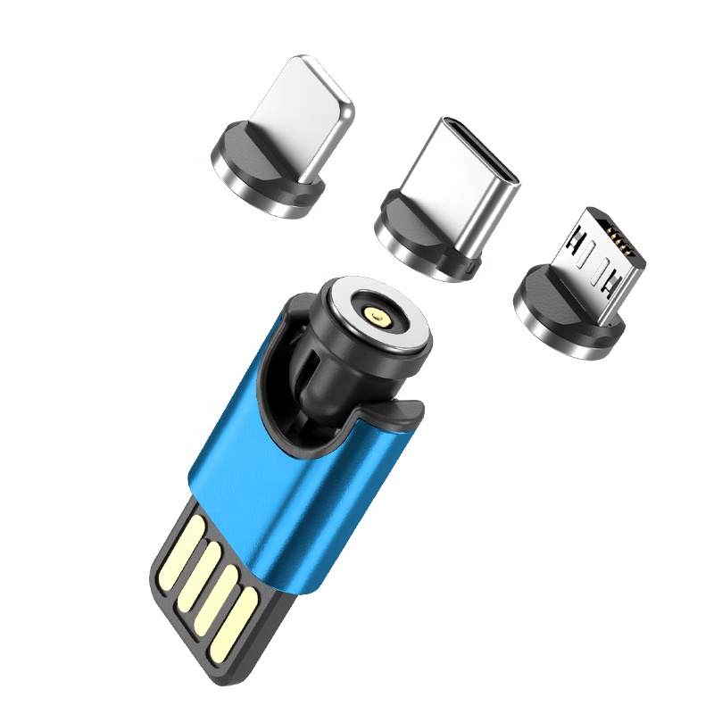 Top Selling Mini Charger double sides USB for Phone Car Accessories Car Magnetic Cable Charger for e-cigarettes Earphone MP3/4