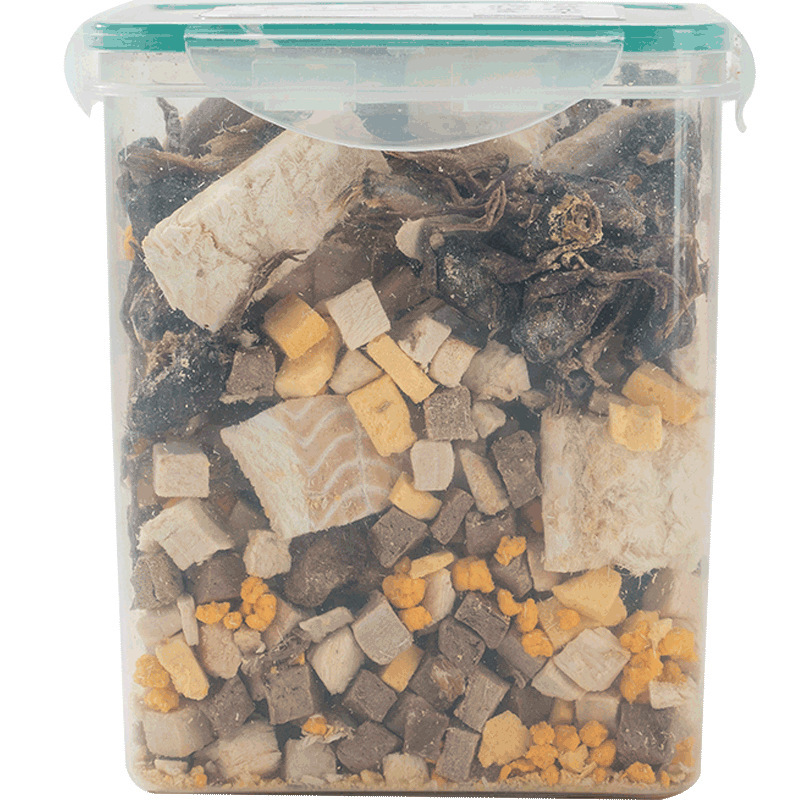 Dog Snacks Freeze-dried Bucket 500g Mixed Family Bucket Quail Egg Yolk Chicken Breast Spree