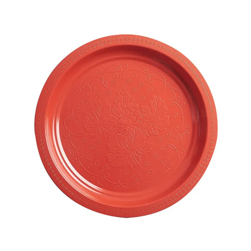 Wholesale Restaurant Dinner Party Wedding Plate Round Dinnerware Plastic Dessert Dishes   Plates Sets