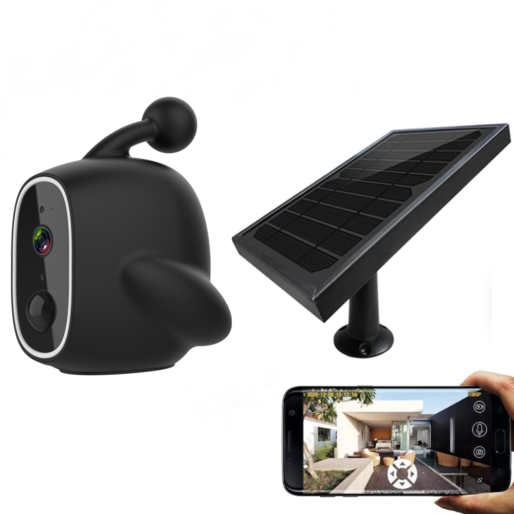 Солнечная панель IP камера WiFi 1080P Full HD Наружные камеры безопасности для помещений мини IP67 водонепроницаемая беспроводная камера наблюдения