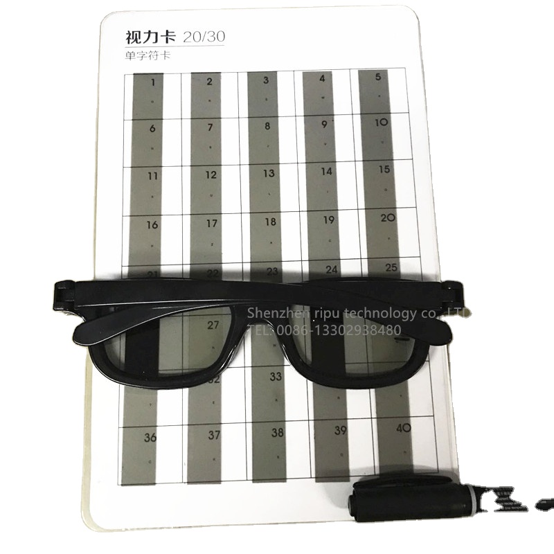 Children's vision correction card Red and green unit reading card Polarization unit reading card