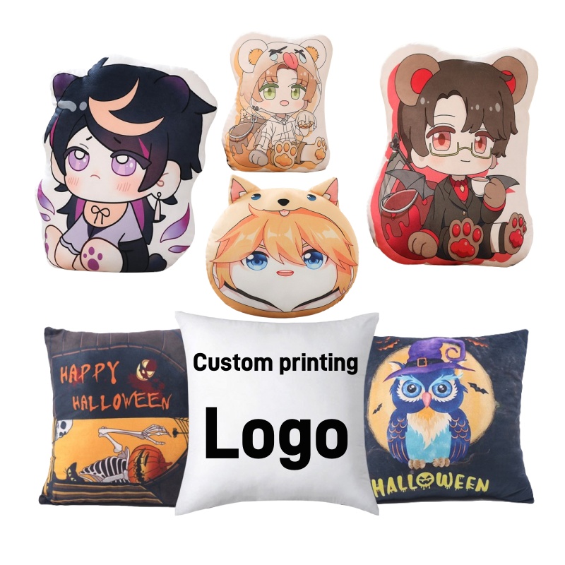 No MOQ Cheap Dakimakura Irregular Shape Customized Throw Small Pillow with your designs animal shaped pillow case