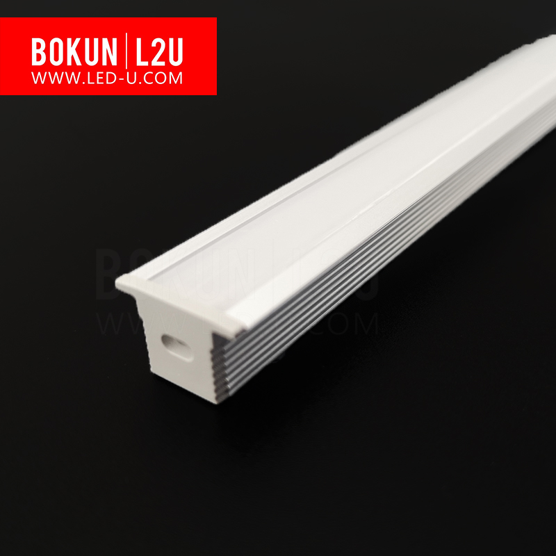 Алюминиевый светодиодный профиль BOKUN L2U, Встраиваемый светодиодный линейный экструзионный канал
