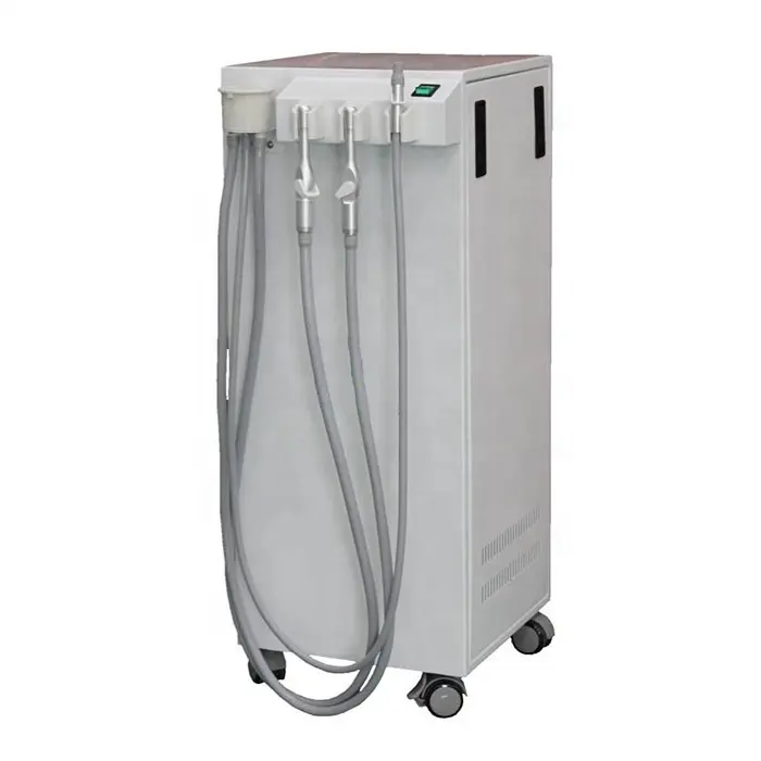 Portable dental suction motor with tube