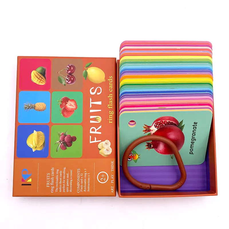educational kids flash cards custom abc box english printing educational for baby study