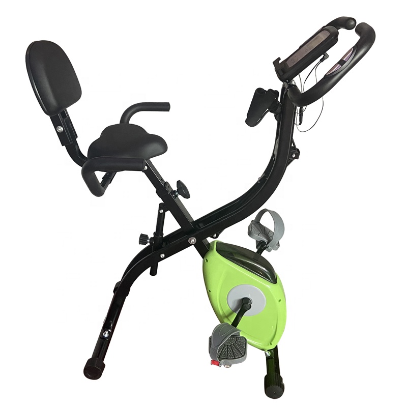 New Bicycle Indoor Fitness Recumbent X-magnetic Folding Exercise Bike With APP